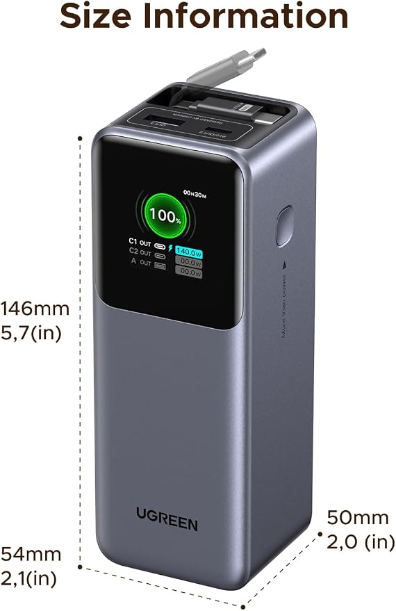 UGREEN Nexode Power Bank 20000mAh 165W - Image 9
