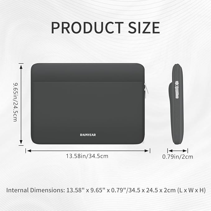 RAINYEAR Laptop Sleeve Case 13.3 Inch, Protective Portable Case - Image 5