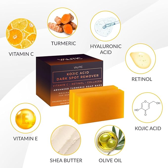 VALITIC Kojic Acid Dark Spot Remover Soap Bar - Image 6