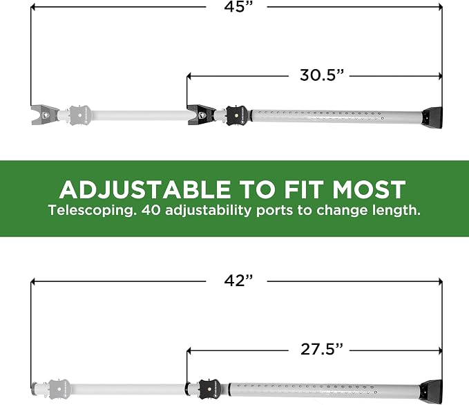 Guard Dog Security Adjustable Sliding Door Security Bar, Door Jammer 2-in-1 - Image 6