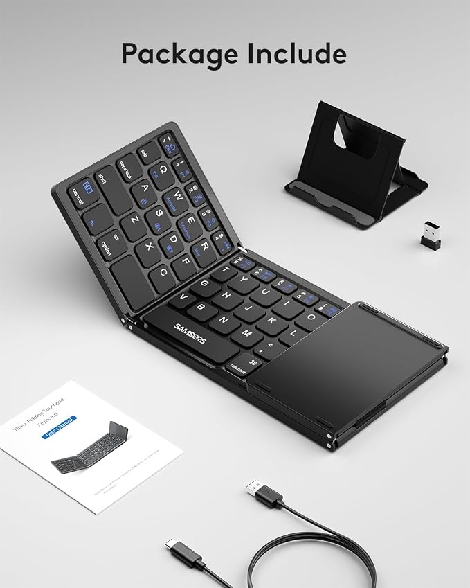 Samsers Multi-Device Foldable Bluetooth Keyboard - Image 9