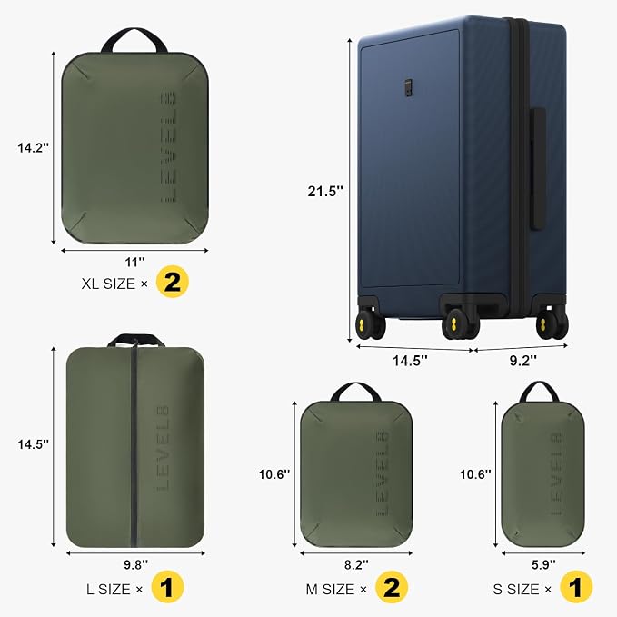 LEVEL8 Carry on Luggage Airline Approved, Small Carry on Suitcases - Image 2