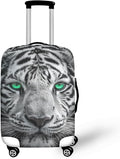 Tiger Animal 3D Printed Travel Luggage Suitcase Cover 30-32 Inch Cover Spandex by Dremagia
