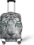 Tiger Animal 3D Printed Travel Luggage Suitcase Cover 26-29 Inch Cover Spandex by Dremagia