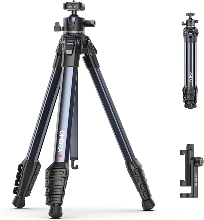 ULANZI Ombra ⅡCamera Tripod 61.5 Inch, 360° Ball Head Travel Tripod Stand by ulanzi