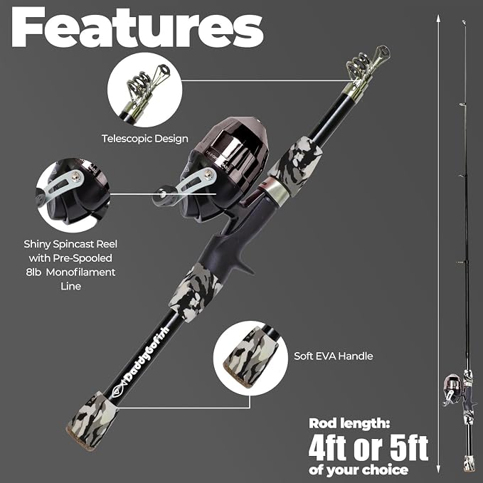 DaddyGoFish Kids Fishing Pole - Image 3