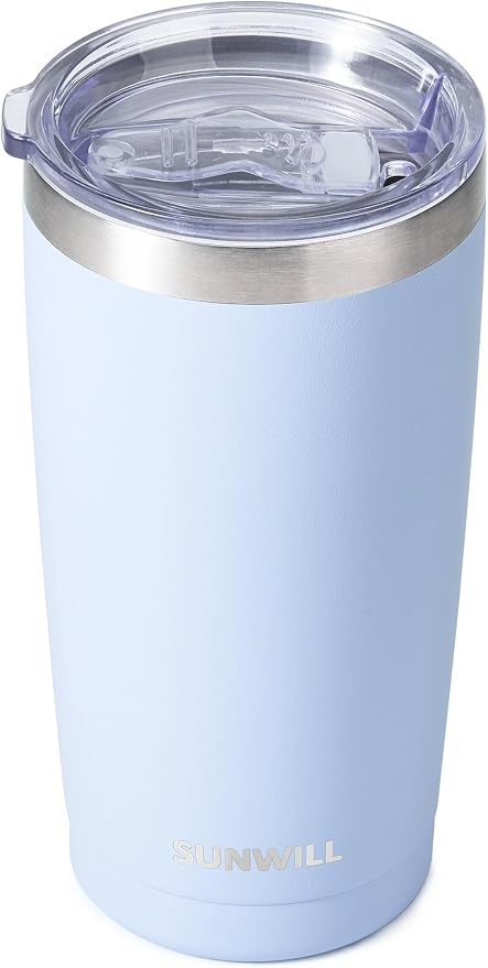 SUNWILL Travel Coffee Tumbler 20 oz, Insulated Mug by SUNWILL