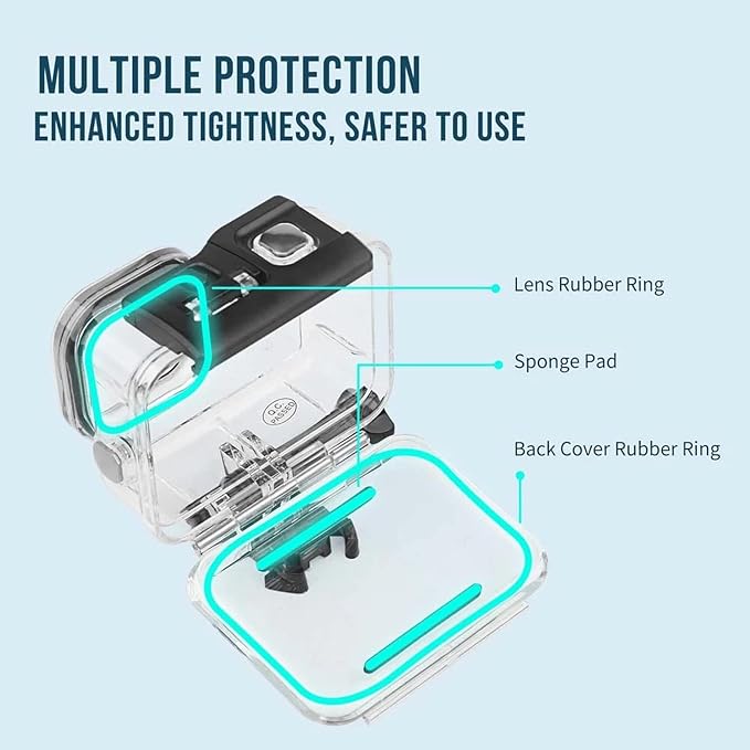 PCTC Waterproof Case for Go Pro Hero 13 Black, Accessories for - Image 4