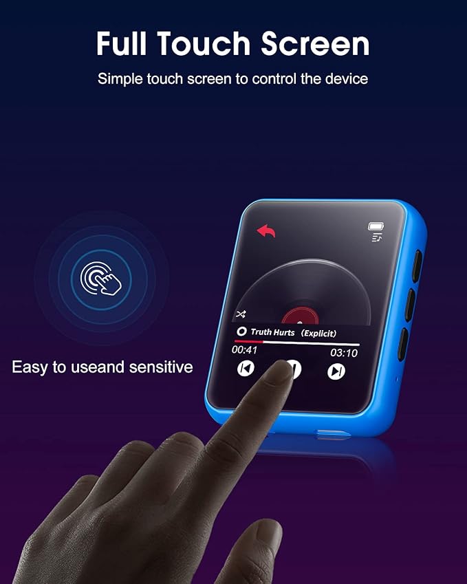 MP3 Player with Bluetooth 5.0 Portable HiFi Lossless Sound MP3 Music Player and - Image 3
