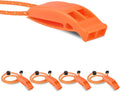 4 Pack Emergency Whistles, Loud Shrill Safety Whistle by CooBigo