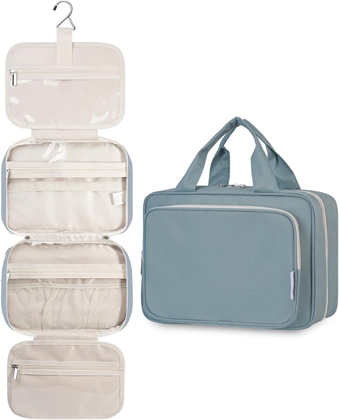 Narwey Hanging Toiletry Bag for Women Travel Makeup Bag Organizer Toiletries by Narwey