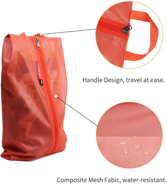 pack all Shoe Bag for Travel, Water-Resistant Shoe Pouch for Gym, - Image 2