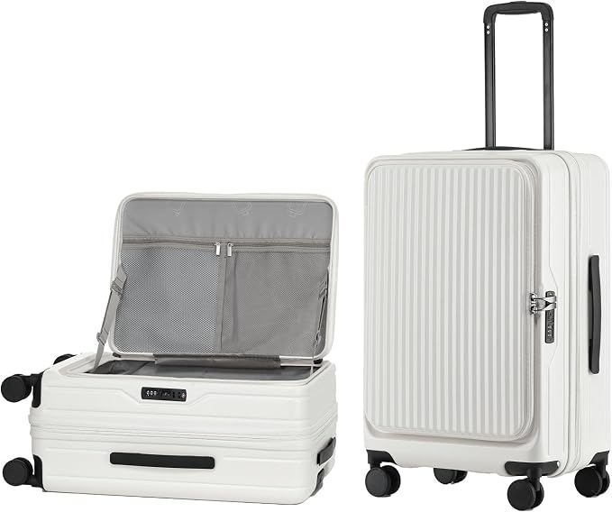 24 Inch Top Opening Checked Travel Luggage Expandable by Unknown