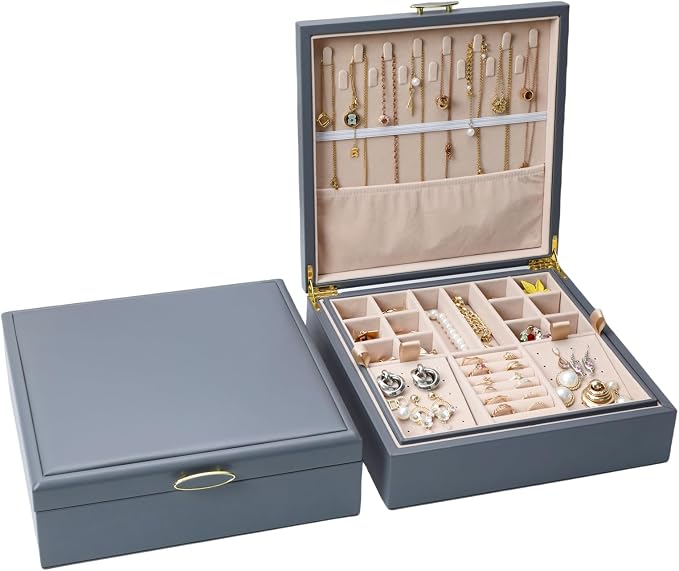 2-layer jewelry box，Jewelry Organizer by ASINGYERbyASINGYERHOME