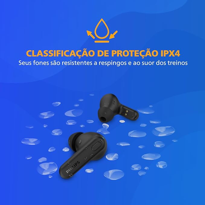 PHILIPS TAT1108 Wireless Earbuds, True Wireless Headphones, Powerful Bass - Image 3
