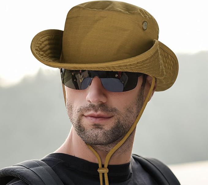 Sun Hats for Men Women Boonie Hat Foldable Fishing Hat UPF 50+ Bucket Hat for - Image 4