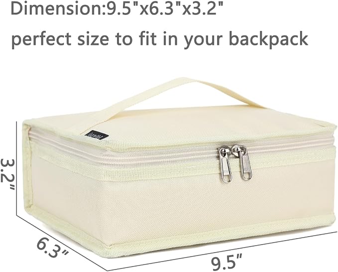 FlowFly Small Insulated Lunch box Portable Soft Bag Mini Cooler Thermal Meal - Image 4