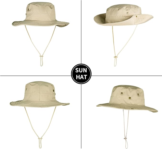 Sun Hats for Men Women Boonie Hat Foldable Fishing Hat UPF 50+ Bucket Hat for - Image 5