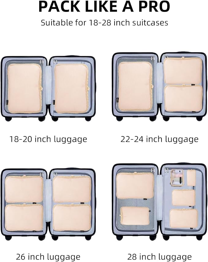 6 Set Compression Packing Cubes - Image 8