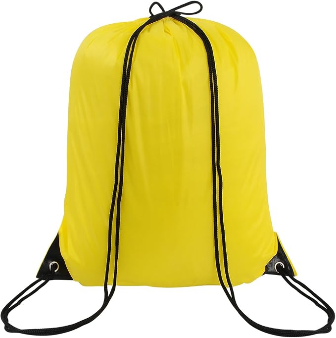 10 Colors Drawstring Backpack Bags Sack Pack Cinch Tote Sport Storage Polyester - Image 4