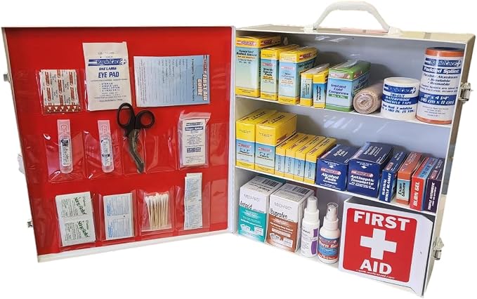Rapid Care First Aid 80098 3 Shelf All Purpose First Aid Kit Cabinet, Class A+ by GREIGHTBRANDPRODUCTS