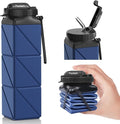 Collapsible Water Bottles 20.6oz Foldable Water Bottle BPA Free Reusable by POPDIGITO