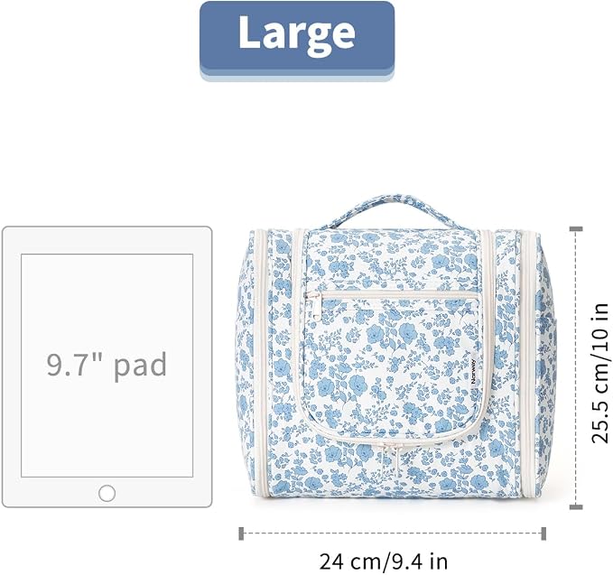 Narwey Hanging Toiletry Bag for Women Travel Makeup Bag Organizer Toiletries - Image 7