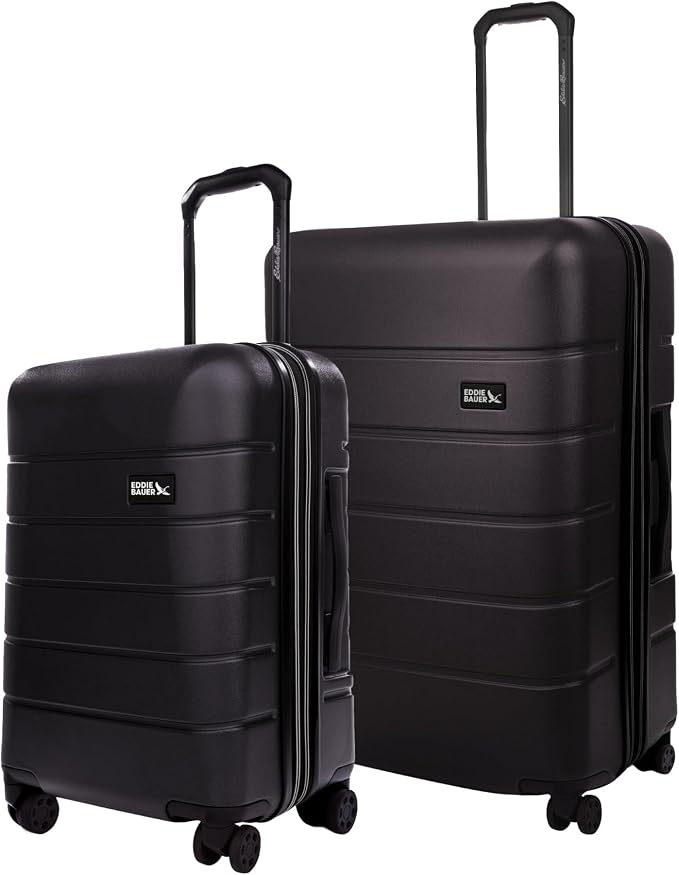 Eddie Bauer Glacier Carry-On 22" and Checked 30" Luggage | Hardside | Spinner by EddieBauer