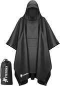 PTEROMY Hooded Rain Poncho for Adult by PTEROMY