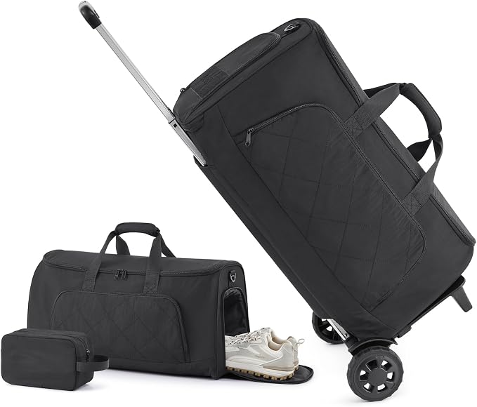 Rolling Garment Bag for Travel, Duffle Garment Bag by EASYSO