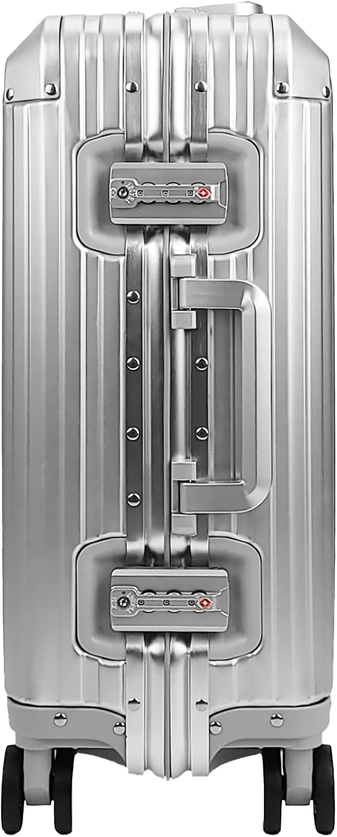 All Aluminum Luggage Suitcase 3 Sizes TSA Lock Carry On Silver - Image 4