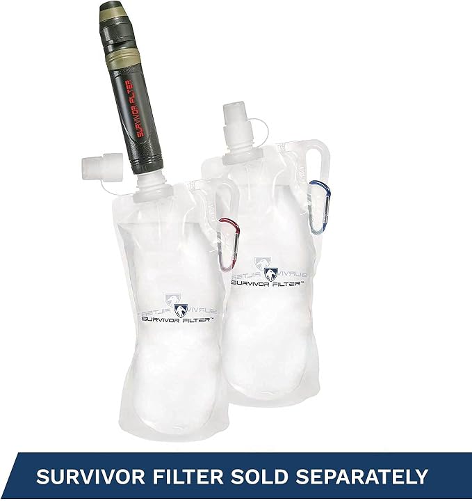 Survivor Filter Collapsible Water Bottles, Canteens 2 Pack - Image 8
