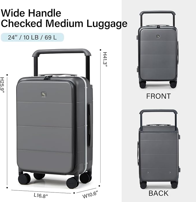 Hanke Top Opening 24 Inch Luggage - Image 6