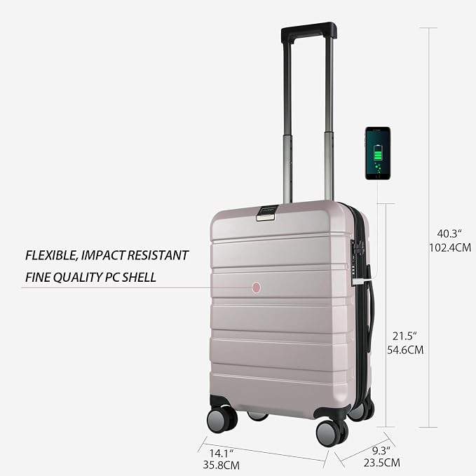 KROSER Hardside Expandable Carry On Luggage - Image 2