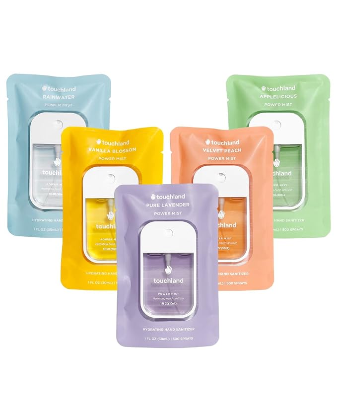 Touchland Power Mist Hydrating Hand Sanitizer Spray, BLOSSOM 5 Set, 1 FL. OZ. by Touchland