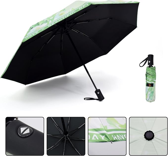 SY COMPACT Travel Umbrella Windproof Automatic Umbrellas Small Compact UV Sun - Image 5