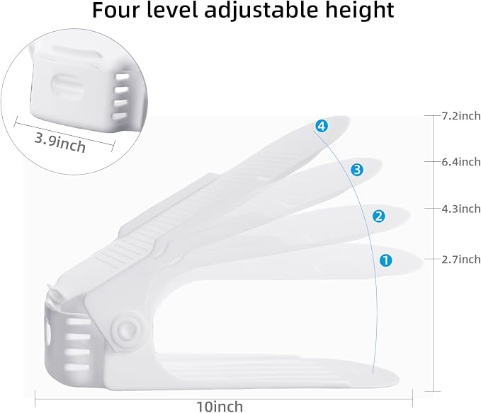 Shoe Slots Organizer, 50% Space-Saving Storage Rack Holder - Image 4
