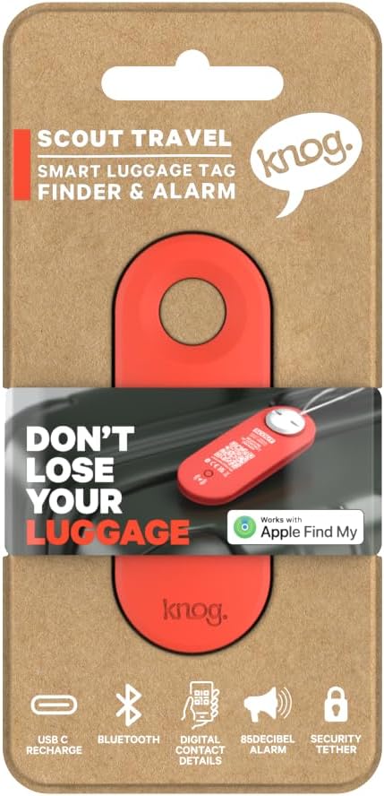 Knog Scout iOS Smart Tag, Tracker & 85d Alarm– Rechargeable Luggage Tag - Image 9