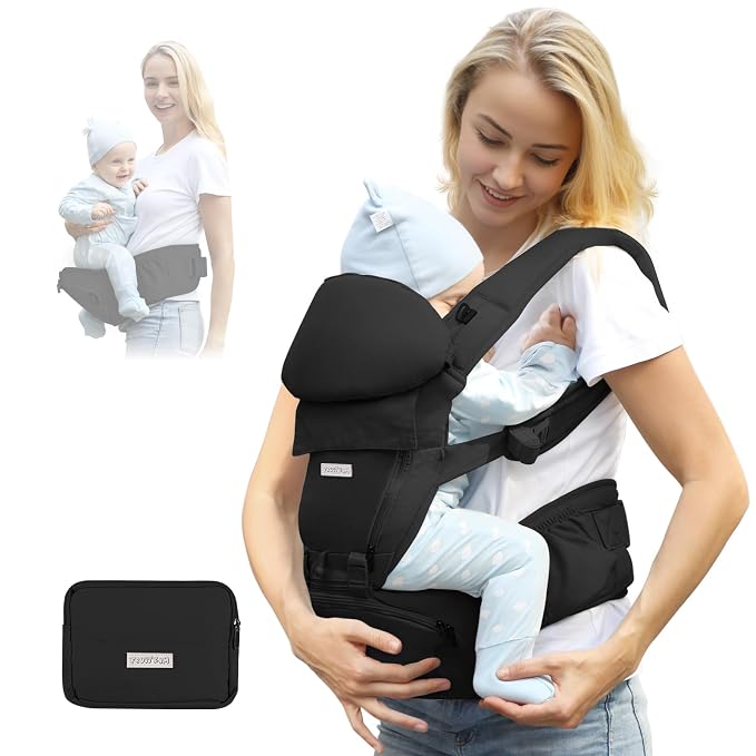 FRUITEAM Baby Carrier Newborn to Toddler 6 in 1 Hip Waist Stool by FRUITEAM