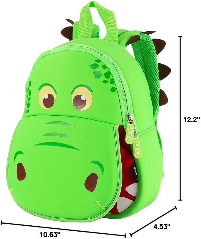 JiePai Dinosaur Toddler Backpack Hippo Kids Backpack Waterproof Cartoon - Image 8