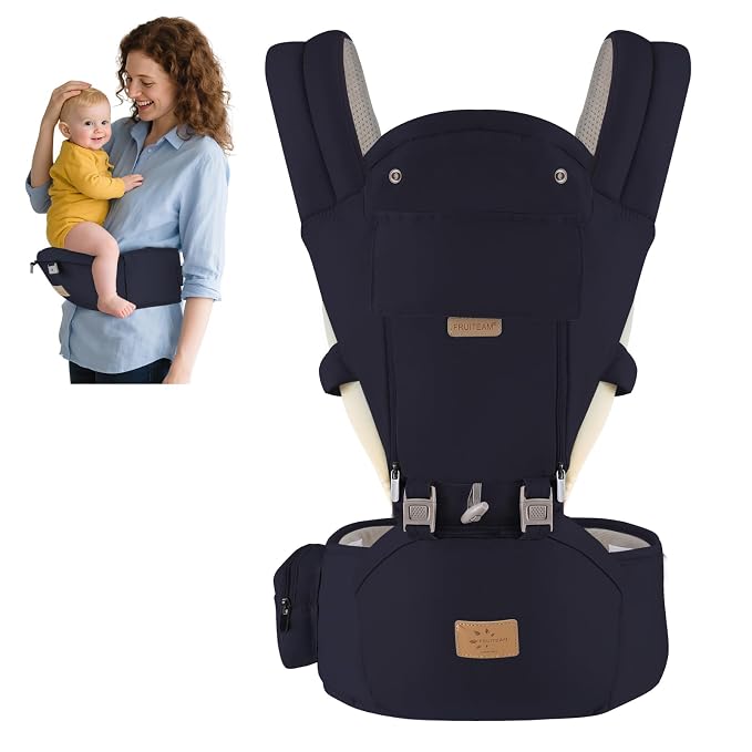 FRUITEAM Baby Carrier Newborn to Toddler, 6-in-1 Ergonomic & Adjustable Baby by FRUITEAM