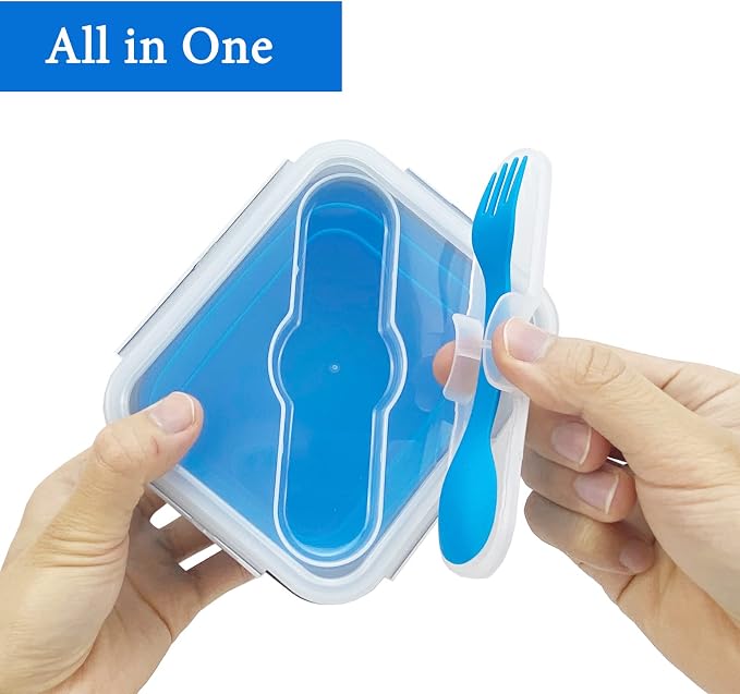Small Silicone Collapsible Snacks Container - Image 8