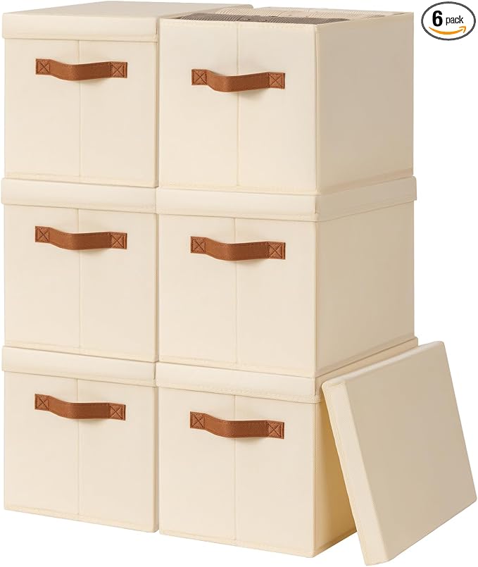 Storage Bins with Lids by Homsorout