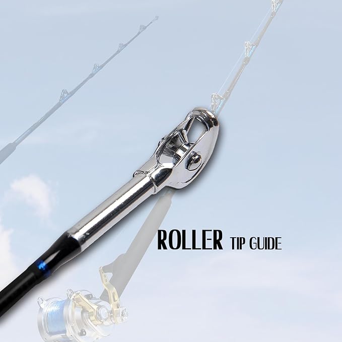 Fiblink Saltwater Offshore Heavy Trolling Fishing Rod Big Game Conventional - Image 4