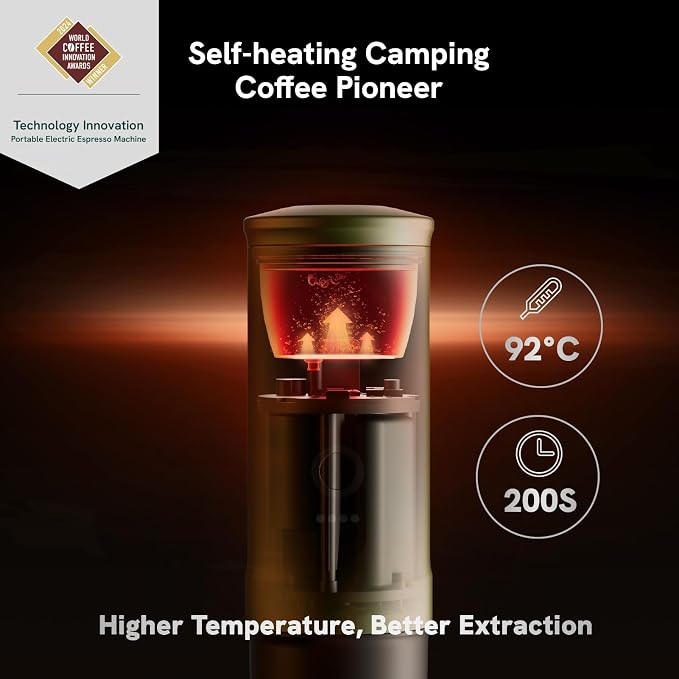 OutIn Nano Portable Electric Espresso Machine, Travel Coffee Maker - Image 4
