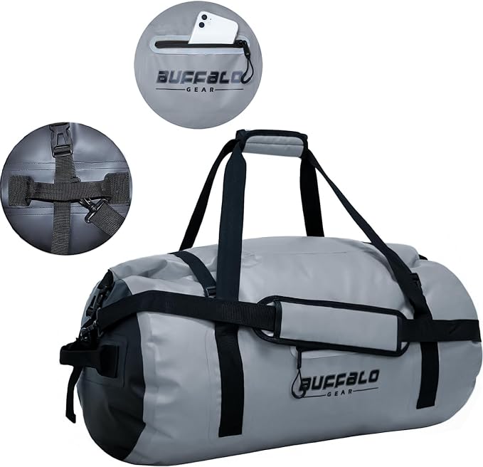 Buffalo Gear Waterproof Duffle Bag 40L 60L 80L Roll-top Dry Bag Heavy Duty - Image 3