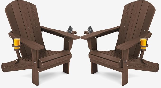 SERWALL Adirondack Chair with Cup Holders by SERWALL