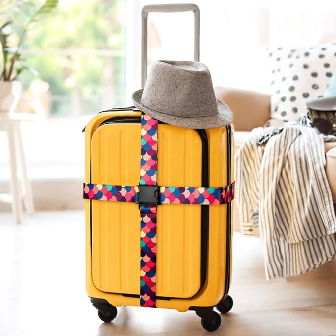 Adjustable Travel Luggage Strap Suitcase Belt Travel Bag Accessories 1.96 in W - Image 9