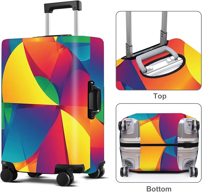 Luggage Cover Washable Suitcase Protector Anti-Scratch, Stretchable Fit - Image 3