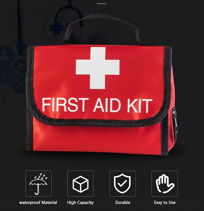 Aoutacc Nylon First Aid Empty Kit, Compact and Lightweight First Aid Bag - Image 9